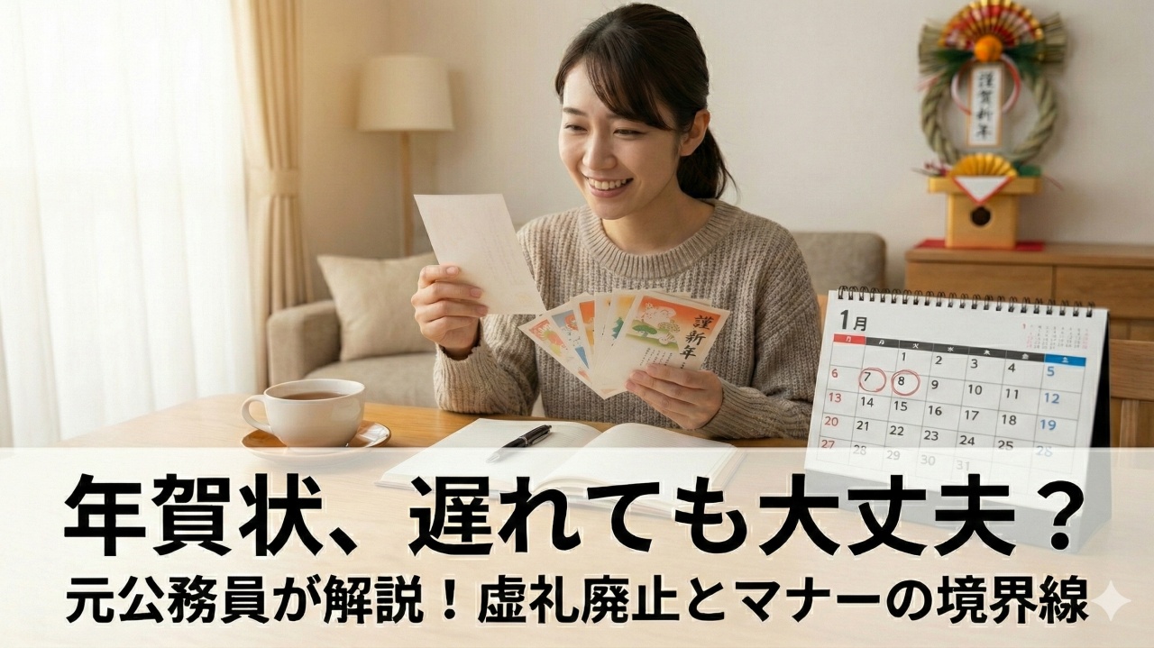 年賀状の返信は遅れても出すべき?