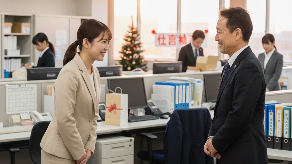 仕事納めの上司への挨拶