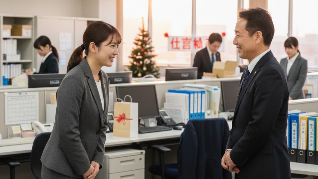 仕事納めの上司への挨拶