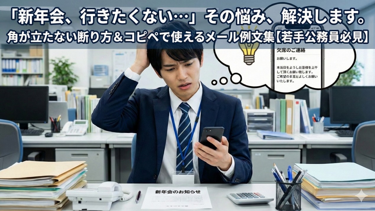 公務員の新年会、欠席しても大丈夫？