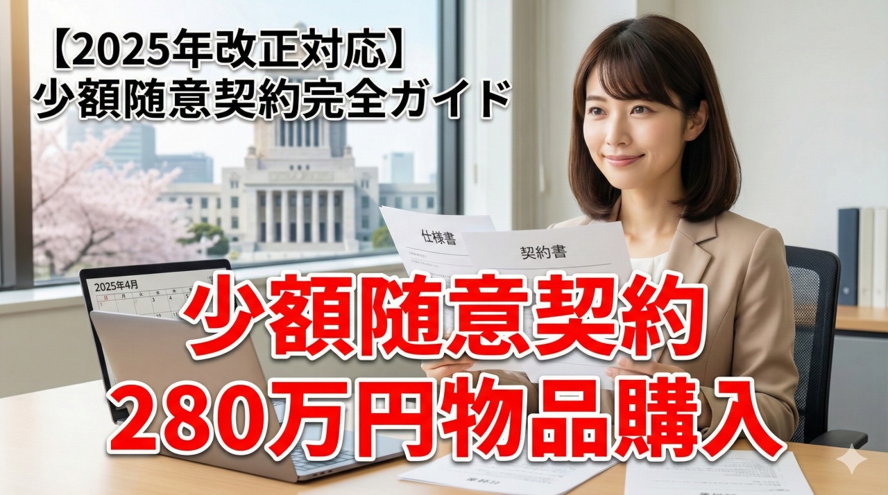 少額随意契約の手続き完全ガイド