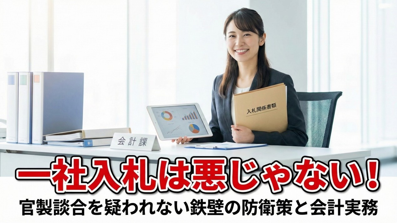 一社入札は悪じゃない！官製談合を疑われないための鉄壁の防衛策と会計実務
