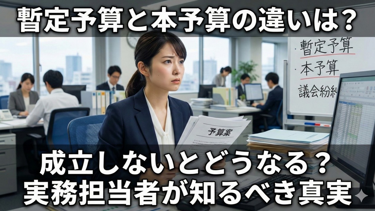 暫定予算と本予算の違い