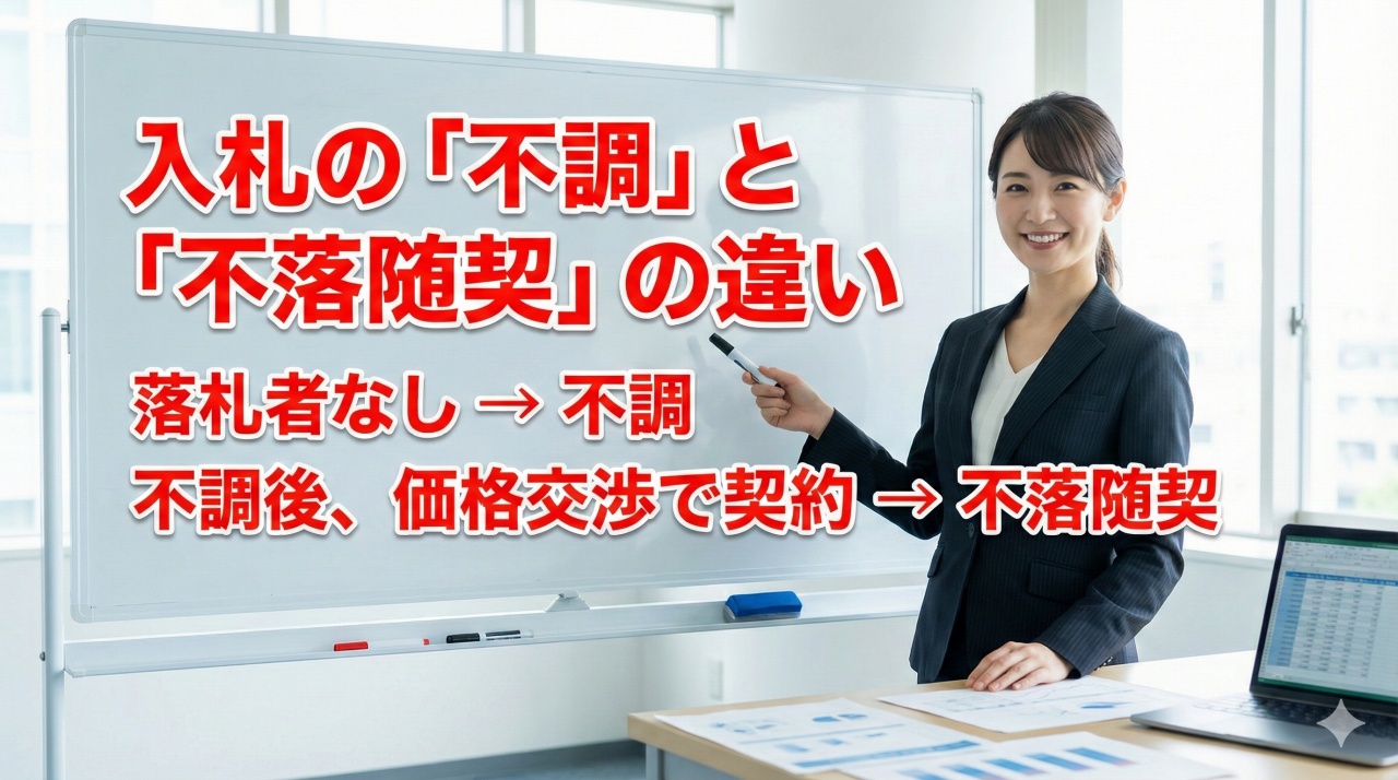 入札の不調と不落随契の違い