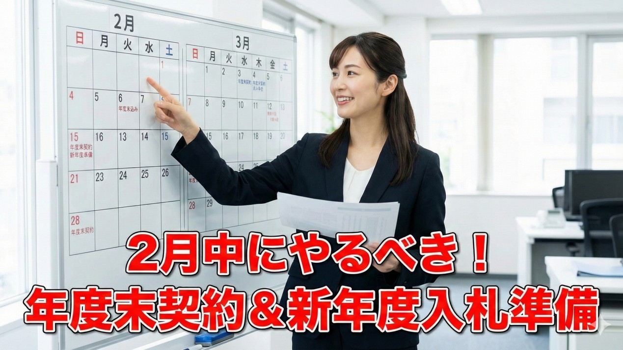 2月にやるべき官公庁会計実務!